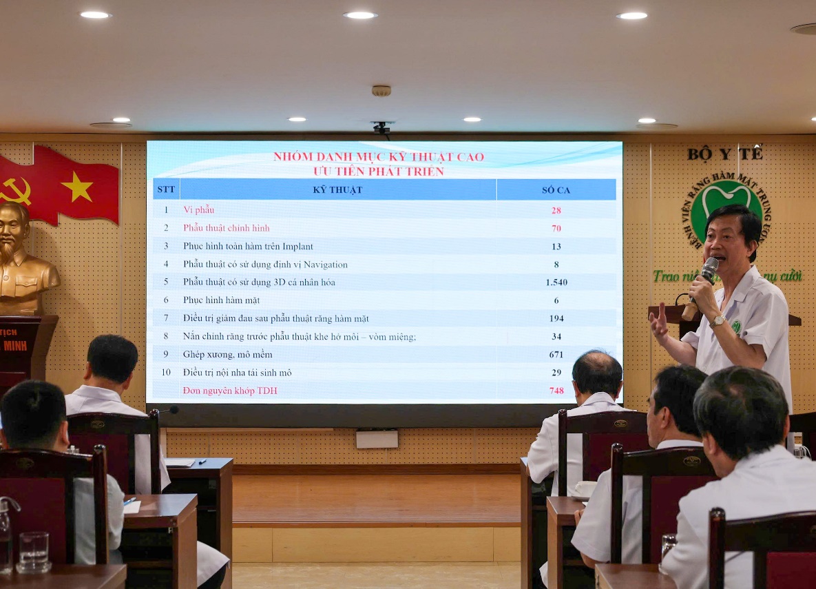 TTND.PGS.TS Nguyễn Quang Bình, Phó giám đốc, Chủ tịch Công đoàn bệnh viện phát biểu